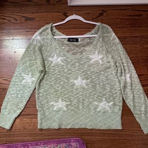 Fab’rik star knitted green light weight sweater